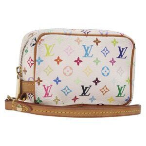 LOUIS VUITTON Monogram Multicolor Trousse Wapity White M58033 LV Auth 132787